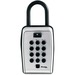 Master Lock Portable Key Safe - Push Button Lock - Weather Resistant, Scratch Resistant - for Door - Overall Size 7.2" x 5.3" x 2.2" - Black, Silver - Metal, Vinyl
