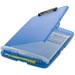 Officemate Slim Clipboard Storage Box - 1" Clip Capacity - 8 1/2" x 11" - Low Profile - Blue - 1 Each