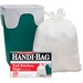 Webster Handi-Bag Flap Tie Tall Kitchen Bags - Small Size - 13 gal - 23.75" Width x 28" Length - 0.60 mil (15 Micron) Thickness - White - Hexene Resin - 100/Box - Home, Office