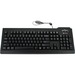 Seal Shield Silver Seal Waterproof Keyboard - Cable Connectivity - USB Interface - 105 Key - German - QWERTZ Layout - Mac, PC - Membrane Keyswitch - Black