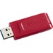 Microban 128GB Store 'n' Go USB Flash Drive - Red - 128 GB - USB 2.0 Type A - Red - Lifetime Warranty - 1 Each