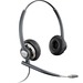 Plantronics HW720 Binaural Headset - Stereo - Wired - Over-the-head - Binaural - Circumaural - Noise Cancelling Microphone - Black