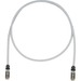 Panduit Cat.6a Patch Network Cable - 16.40 ft Category 6a Network Cable for Network Device - First End: 1 x RJ-45 Network - Male - Second End: 1 x RJ-45 Network - Male - Patch Cable - Shielding - Gray