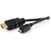 C2G 10ft High Speed HDMI to Micro HDMI Cable with Ethernet - 10 ft HDMI/Micro HDMI A/V Cable for Audio/Video Device, Smartphone, Tablet, Desktop Computer - First End: 1 x HDMI 1.4 Digital Audio/Video - Male - Second End: 1 x Micro HDMI 1.4 Type D Digital 