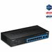TRENDnet 10-Port Gigabit Web Smart Switch; 20 Gbps Switching Capacity; 8 x RJ-45 Ports; 2 x SFP; Slots; VLAN; QoS; LACP; IPv6 Support; Fanless; Rack Mountable; Lifetime Protection; TEG-082WS - 10-Port Gigabit Web Smart Switch