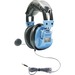 Hamilton Buhl Deluxe Headset with Gooseneck Microphone and TRRS Plug - Stereo - Mini-phone (3.5mm) - Wired - 32 Ohm - 20 Hz - 20 kHz - Over-the-head - Binaural - Circumaural - 4 ft Cable - Light Blue