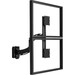Chief Kontour K4 1x2 Vertical Dual Display Wall Mount - For Displays up to 24" - Black - 24" Screen Support - 30 lb Load Capacity - 75 x 75, 100 x 100 - VESA Mount Compatible