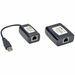 Tripp Lite 1-Port USB 2.0 over Cat5 Cat6 Extender Kit Video Transmitter & Receiver 164'