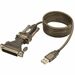 Eaton Tripp Lite Series USB to Serial Adapter Cable (USB-A to DB25 M/M), 5 ft. (1.52 m) - for Tablet PC, Phone, Camera, Modem, Notebook - 5 ft - 1 x Type A Male USB - 1 x DB-9 Male Serial - Gold-plated Contacts - Shielding - Black"