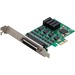 SYBA Multimedia 4-port PCIe Serial Card - PCI Express 2.0 x1 - 4 x RS-232 - Serial, Via Cable - Plug-in Card