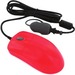 Seal Shield Clean Storm Waterproof Medical Mouse - Optical - Cable - Red - USB - 1000 dpi - Scroll Wheel - 2 Button(s)