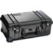 Pelican Carry-On Case - Internal Dimensions: 19.75" Length x 11" Width x 7.60" Depth - External Dimensions: 22" Length x 13.8" Width x 9" Depth - 7.18 gal - Double Throw Latch Closure - Polypropylene, ABS Plastic, Polymer, Stainless Steel, Rubber - Black