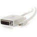 C2G 6ft Mini DisplayPort to DVI Cable - Single Link DVI-D Adapter - White - DisplayPort/DVI-D for Video Device, Tablet, Notebook - 6 ft - 1 x Mini DisplayPort Male Digital Video - 1 x DVI-D (Single-Link) Male Digital Video - Shielding - White"""