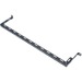 Rack Solutions Horizontal Offset Cable Tie Bar (4in Offset) - Cable Management Bar - Black Textured Powder Coat - 1U Rack Height - 19" Panel Width