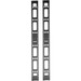 Tripp Lite 45U Rack Enclosure Server Cabinet Vertical Cable Management Bars - Cable Strain Relief Bar - Black - 2 Pack - 45U Rack Height