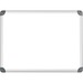 Quartet Euro Magnetic Erase Board - 36" (3 ft) Width x 24" (2 ft) Height - White Surface - Anodized Satin Aluminum Frame - Rectangle - Magnetic - Built-in Mounting System, Smooth Surface - 1 Each