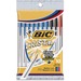 BIC Cristal Orginal Ballpoint Pen, Medium Point (1.0mm), With Tungsten Carbide Ball For Smooth Flow, Assorted Colours, 10-Count - Medium Pen Point - 1 mm Pen Point Size - Assorted - Clear Barrel - Brass Tip - 10 / Pack