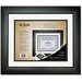 First Base Tuxedo Black Double Matte Certificate Frame - 16.75" x 14.25" Frame Size - Holds 11" x 8.50" Insert - Rectangle - Landscape, Portrait - 1 Each - Tuxedo Black, White, Black