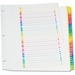 TOPS RapidX Colour Coded Monthly Index Dividers - 31 Printed Tab(s) - Digit - 1-31 - Letter - 8.50" (215.90 mm) Width x 11" (279.40 mm) Length - 3 Hole Punched - Multicolor Plastic Tab(s) - Recycled - Laminated Tab, Reinforced, Rip Proof - 1 / Set