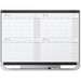 Quartet Prestige Total-erase Four-month Calendar - Monthly, Daily - 4 Month - Graphite - 24" Height x 36" Width - Dry Erase Surface, Notes Area, Accessory Tray, Hanger - 1 Each