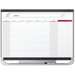 Quartet Prestige Monthly Total Erase Calendar - Monthly - Graphite - 24" Height x 36" Width - Durable, Dry Erase Surface, Stain Proof, Accessory Tray, Hanger - 1 Each