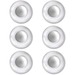 Quartet Rare Earth High Power Magnets - 6 / Pack - Gray, Clear