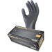 RONCO Sentron Nitrile Powder Free Gloves - X-Large Size - Textured - Nitrile - Black - Powder-free, Oil Resistant, Solvent Resistant, Tear Resistant, Puncture Resistant, Disposable, Latex-free - For Industrial, Automotive, Inspection, Military, Security, 