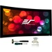 Elite Screens Lunette 2 Series - 135-inch Diagonal 16:9, Curved Home Theater Fixed Frame Projector Screen, Curve135WH2"