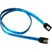 Bytecc UV Blue Serial ATA III 6Gbps Cable w/Locking Latch - 1.50 ft SATA Data Transfer Cable - First End: 1 x 7-pin SATA 3.0 - Male - Second End: 1 x 7-pin SATA 3.0 - Male - 6 Gbit/s - Blue