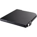 BUFFALO 8x Portable DVD Writer with M-DISC Support (DVSM-PT58U2VB) - DVD, CD & M-DISC - Ultra Slim and Compact - USB Bus Powered - Integrated USB Cables - CyberLink Media Suite"