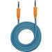 Manhattan 3.5mm Stereo Male to Male Braided Audio Cable, 1.8 m (6 ft), Blue/Orange - Mini-phone for Audio Device, Speaker, Cellular Phone, Smartphone, Tablet - 6 ft - 1 x Mini-phone Male Stereo Audio - 1 x Mini-phone Male Stereo Audio - Blue, Orange