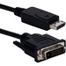 QVS 3ft DisplayPort to DVI Digital Video Cable - 3 ft DisplayPort/DVI Video Cable for Video Device, TV, Plasma, Monitor - First End: 1 x DisplayPort 1.1 Digital Audio/Video - Male - Second End: 1 x DVI Digital Video - Male - Supports up to 1920 x 1200 - B