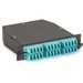 Black Box MTP OM3 Fiber Optic LGX Cassette - (1) MTP 24 to (24) LC Type A - 24 Port(s) - 24 x - Rack-mountable - TAA Compliant