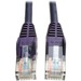 Tripp Lite 5ft Cat5e Cat5 Purple Snagless Molded Patch Cable RJ45 M/M 5' - 5 ft Category 5e Network Cable for Network Device - First End: 1 x RJ-45 Network - Male - Second End: 1 x RJ-45 Network - Male - 1 Gbit/s - Patch Cable - Purple