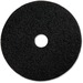 Genuine Joe Black Floor Stripping Pad - 17" Diameter - 5/Carton x 17" Diameter x 1" Thickness - Stripping, Floor - 175 rpm to 350 rpm Speed Supported - Resilient, Heavy Duty, Flexible, Dirt Remover, Long Lasting, Abrasive, Rotate - Fiber, Resin - Black
