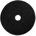 Genuine Joe Black Floor Stripping Pad - 19" Diameter - 5/Carton x 19" Diameter x 1" Thickness - Stripping, Floor - 175 rpm to 350 rpm Speed Supported - Resilient, Heavy Duty, Flexible, Dirt Remover, Long Lasting, Abrasive, Rotate - Fiber, Resin - Black