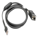 Zebra Straight Cable - 7 ft Serial Data Transfer Cable - First End: 9-pin DB-9 RS-232 Serial - Female - Black