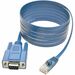 Eaton Tripp Lite Series RJ45 to DB9F Cisco Serial Console Port Rollover Cable, 6 ft. (1.83 m) - 6 ft DB-9/RJ-45 Data Transfer Cable for Network Device, PC, Notebook, Switch, Router - First End: 1 x RJ-45 Network - Male - Second End: 1 x 9-pin DB-9 Serial 