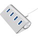 Sabrent 4 Port Aluminum USB 3.0 Hub - USB - External - 4 USB Port(s) - 4 USB 3.0 Port(s) - PC, Mac, Linux