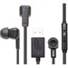 Califone E3USB Multimedia Ear Bud With USB Plug - Stereo - USB - Wired - 16 Ohm - 12 Hz - 22 kHz - Earbud - Binaural - In-ear - 3.90 ft Cable - Black