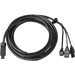 AXIS Multicable C I/O Audio Power 5 m - 16.40 ft Audio/Power/Data Transfer Cable for Camera - Black