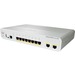 Cisco Catalyst 2960C Switch 8 FE - 8 Ports - Manageable - Fast Ethernet, Gigabit Ethernet - 10/100/1000Base-TX, 1000Base-X - Refurbished - 2 Layer Supported - 2 SFP Slots - Twisted Pair, Optical Fiber - Desktop - Lifetime Limited Warranty