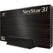 Vantec NexStar 3.1 NST-370A31-BK Drive Enclosure - USB 3.1 Host Interface External - Black - 1 x Total Bay - 1 x 3.5" Bay - Aluminum, Plastic