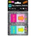Redi-Tag Self-adhesive Fab Flags - 1" x 1.68" - Rectangle - "Sign Me!" - Magenta, Orange, Yellow, Teal - Self-adhesive, Repositionable, Removable, Residue-free, Writable, Reusable - 100 / Pack