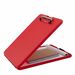 Saunders SlimMate Storage Clipboard - 0.50" Clip Capacity - Storage for Stationary, Tablet, iPad, eReader, Document, Paper - Top Opening - 8 1/2" x 12" - Low-profile - Polypropylene - Red - 1 Each