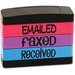 stackSTAMP Emailed Message Stamp Set - Message Stamp - "EMAILED, FAXED, RECEIVED" - 0.63" Impression Width x 1.81" Impression Length - Assorted - 1 Each