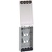 Panduit CFPWR4CIG Faceplate - 4 x Total Number of Socket(s) - 1-gang - International Gray, Clear - Polycarbonate