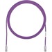 Panduit Cat.6 UTP Patch Network Cable - 65 ft Category 6 Network Cable for Network Device - First End: 1 x RJ-45 Network - Male - Second End: 1 x RJ-45 Network - Male - Patch Cable - Gold Plated Contact - 28 AWG - Violet
