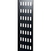Rack Solutions 37U Vertical Cable Management Bar - Cable Management Bar - Black Powder Coat - 37U Rack Height - Steel