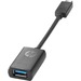 HP USB-C to USB 3.0 Adapter - USB Data Transfer Cable - First End: 1 x USB 3.0 Type A - Female - Second End: 1 x USB 3.0 Type C - Male - Black